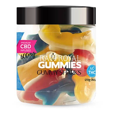 RA Royal CBD - CBD Edible - Gummy Sharks Gummies - 300mg-900mg