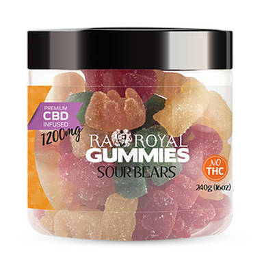 RA Royal CBD - CBD Edible - Sour Bears Gummies - 300mg-1200mg