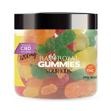 RA Royal CBD - CBD Edible - Sour Kids Gummies - 300mg-1200mg