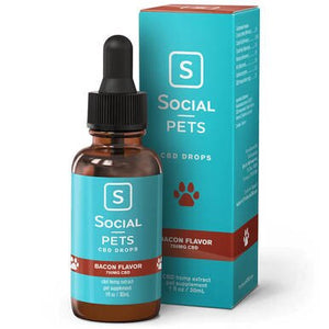 Social - CBD Pet Tincture - Broad Spectrum Bacon - 500mg-750mg