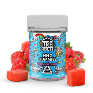 THC Gummies - High Potency HHC Strawberry Burst Gummies - 25mg - By TRE House