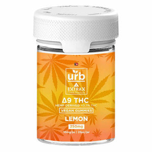 Urb x Delta Extrax - Delta 9 Edible - Vegan Gummies Lemon - 250mg