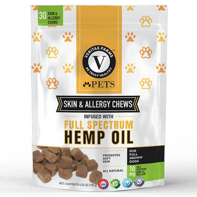 Veritas Farms - CBD Pet Edible - Full Spectrum Skin and Allergy Chews - 10mg