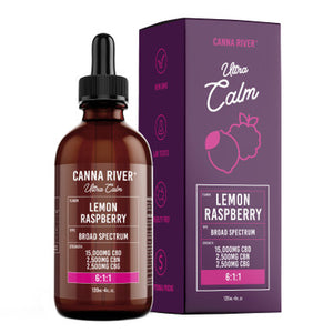 Canna River - CBD Oil - Broad Spectrum Ultra Calm Tincture - Lemon Raspberry - 20000mg