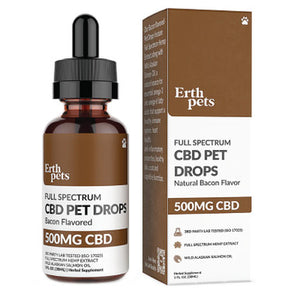 ERTH Wellness - CBD Pet - Full Spectrum Tincture - Bacon - 500mg